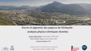 Encres et pigments des papyrus de l’Antiquité&nbsp;: analyses physico-chimiques récentes