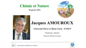 Jacques AMOUROUX – Le dioxyde de carbone, une matière première pour une révolution industrielle