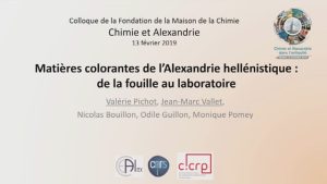 Matières colorantes de l’Alexandrie hellénistique&nbsp;: de la fouille au laboratoire