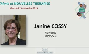 Nature et chimie&nbsp;: des alliées pour accéder à de nouveaux médicaments – Janine COSSY