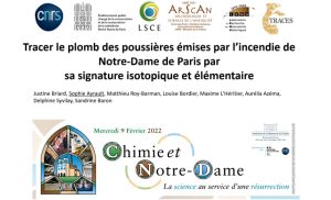 Tracer les plombs de Notre-Dame de Paris par leur signature isotopique et élémentaire – Sophie AYRAULT